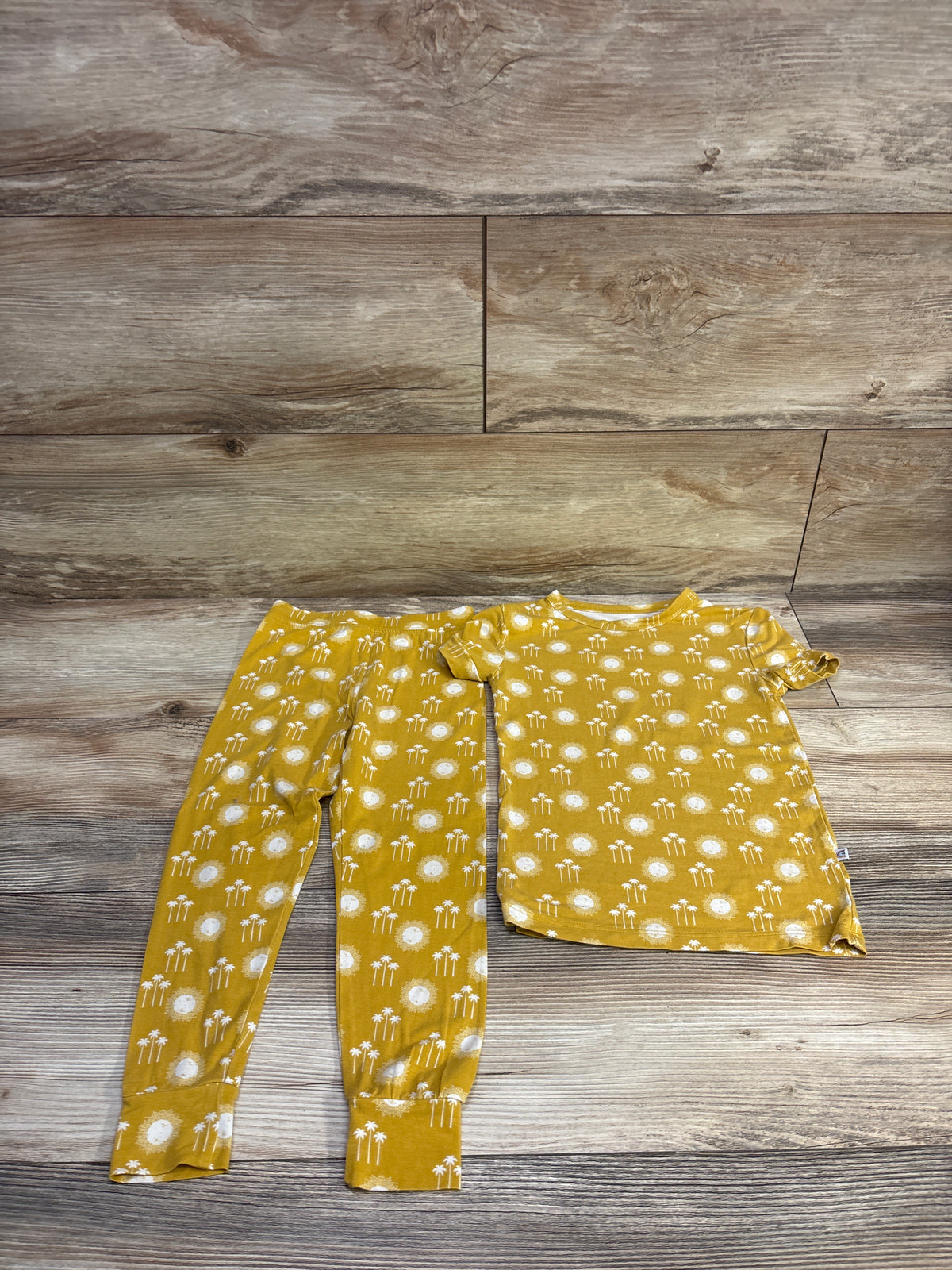 Emerson & Friends 2pc Sunny Days Bamboo Pajama Set Yellow sz 2T