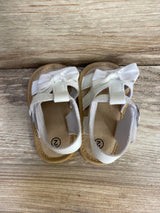 White Bow Sandals sz 2c