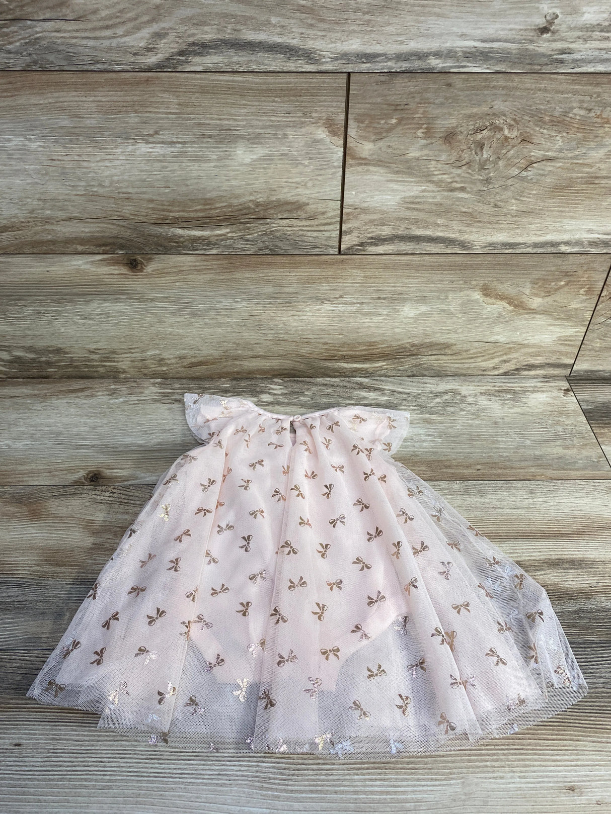 Baby Starters Bow Bodysuit Tulle Dress Pink sz 9m - Me n Mommy To Be