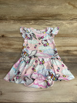 Posh P. x Hello Kitty Bamboo Twirl Skirt Bodysuit Dress Pink sz 12-18m