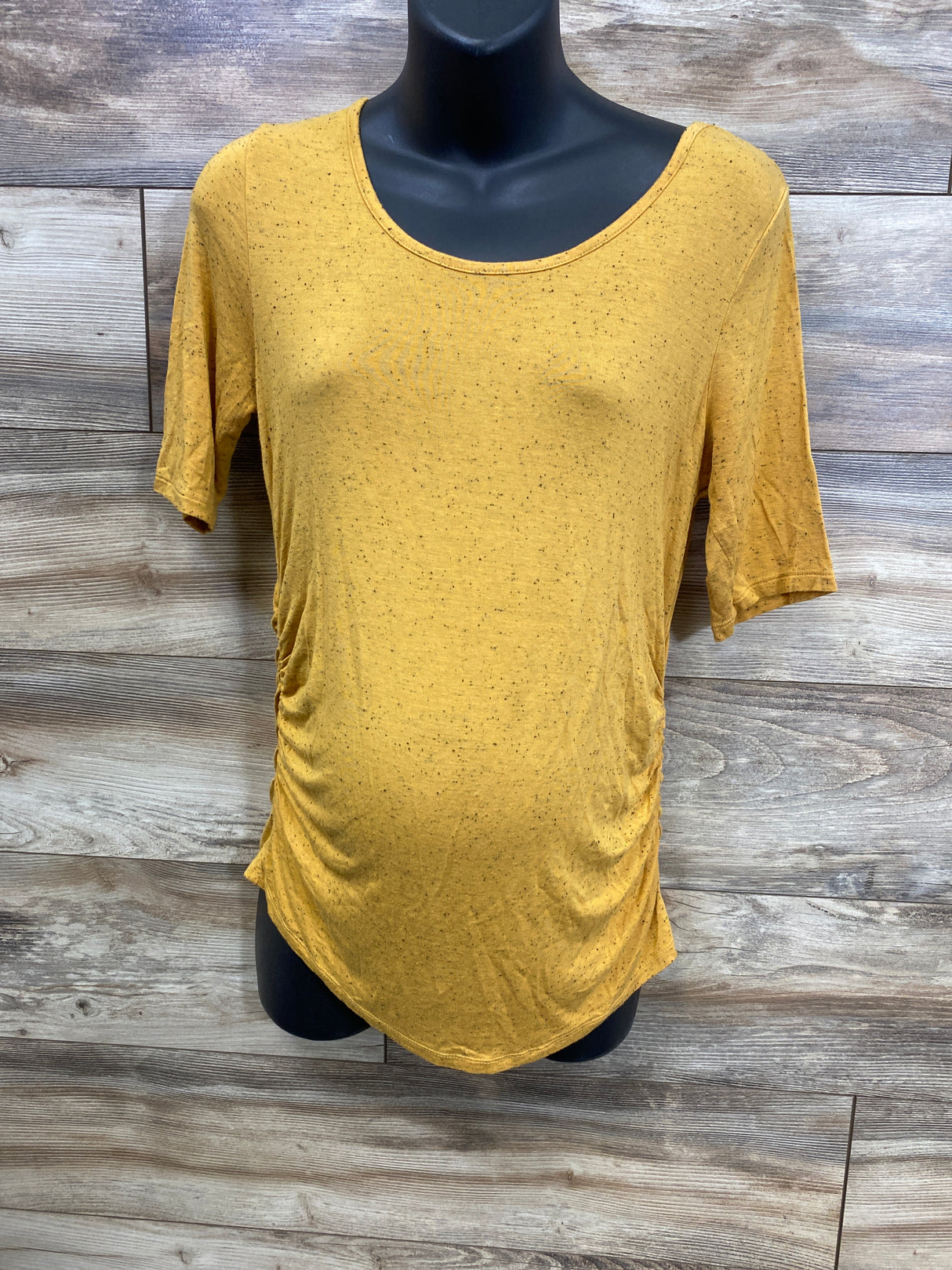 Sonoma Ruched Maternity Shirt Yellow sz Medium