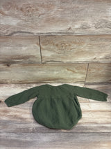 Wonderfly Long Sleeve Gauze Bubble Romper Green sz 18m