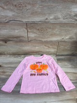NEW Children's Place Love My Family Pumpkin Shirt Pink sz 4T
