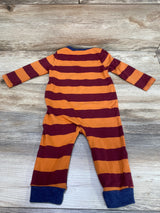 Cat & Jack Striped Coverall Orange sz 6-9m