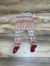 Posh P Fair Isle Footie White sz 0-3m