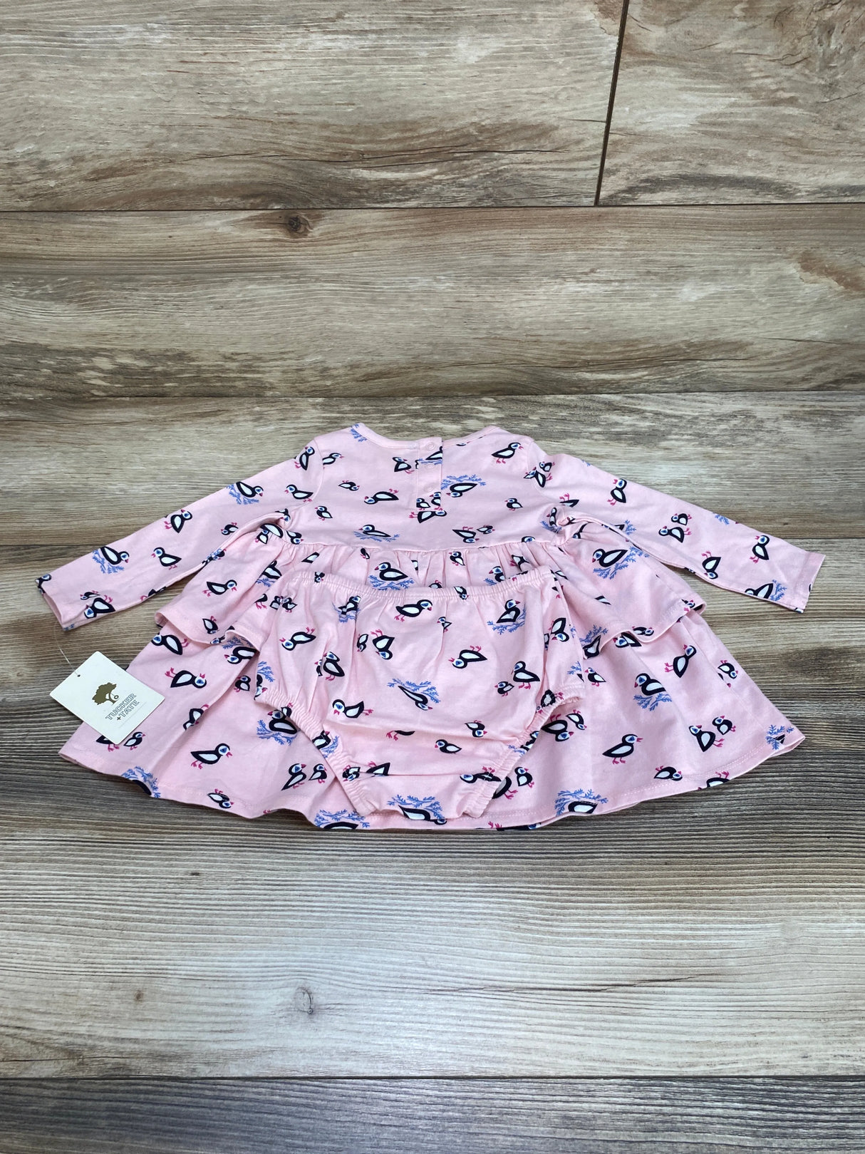 NEW Tucker + Tate 2pc Dress & Bloomers Pink sz 9m