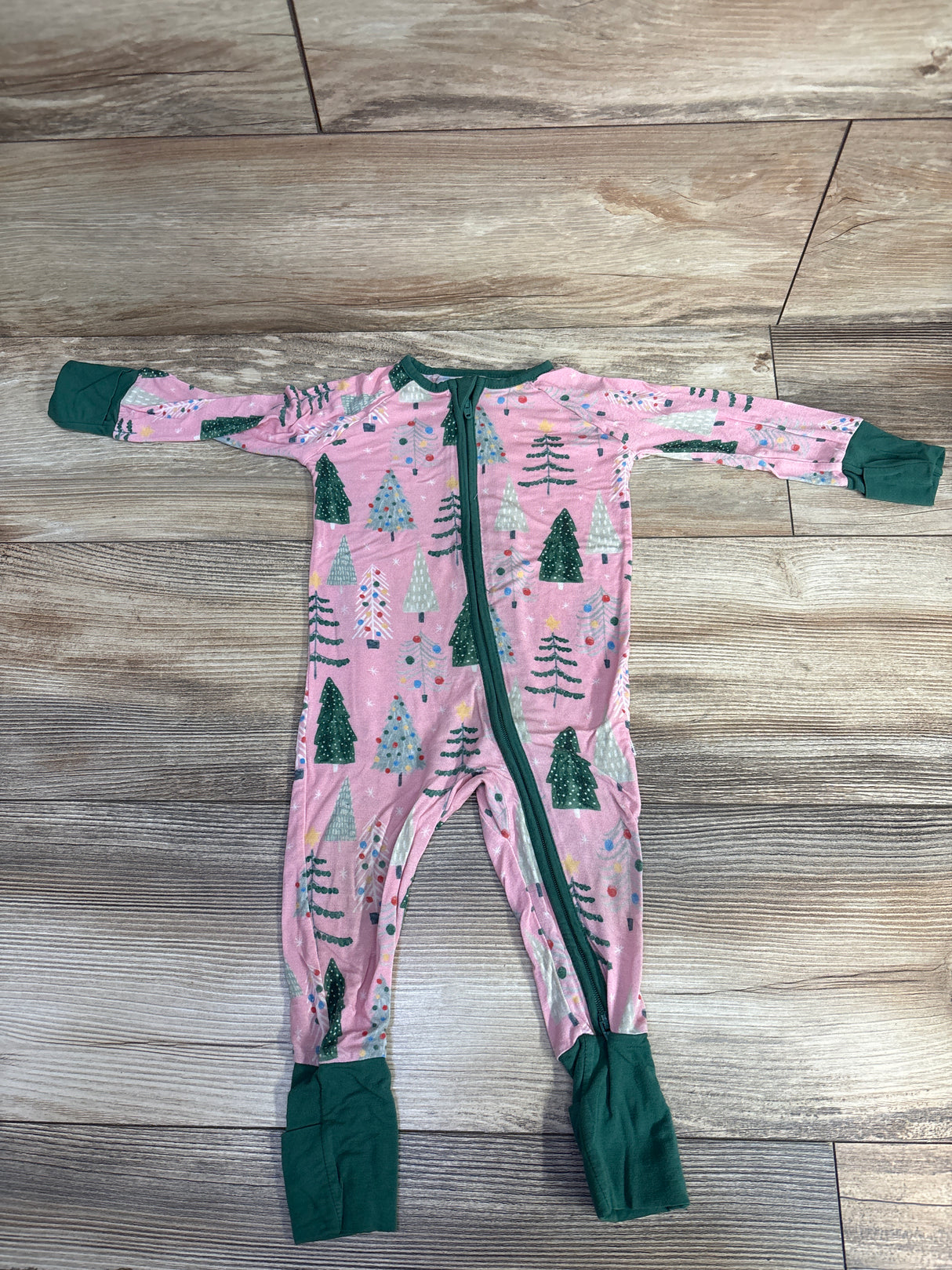 Little Sleepies Twinkling Trees Zippy Pink sz 3-6m