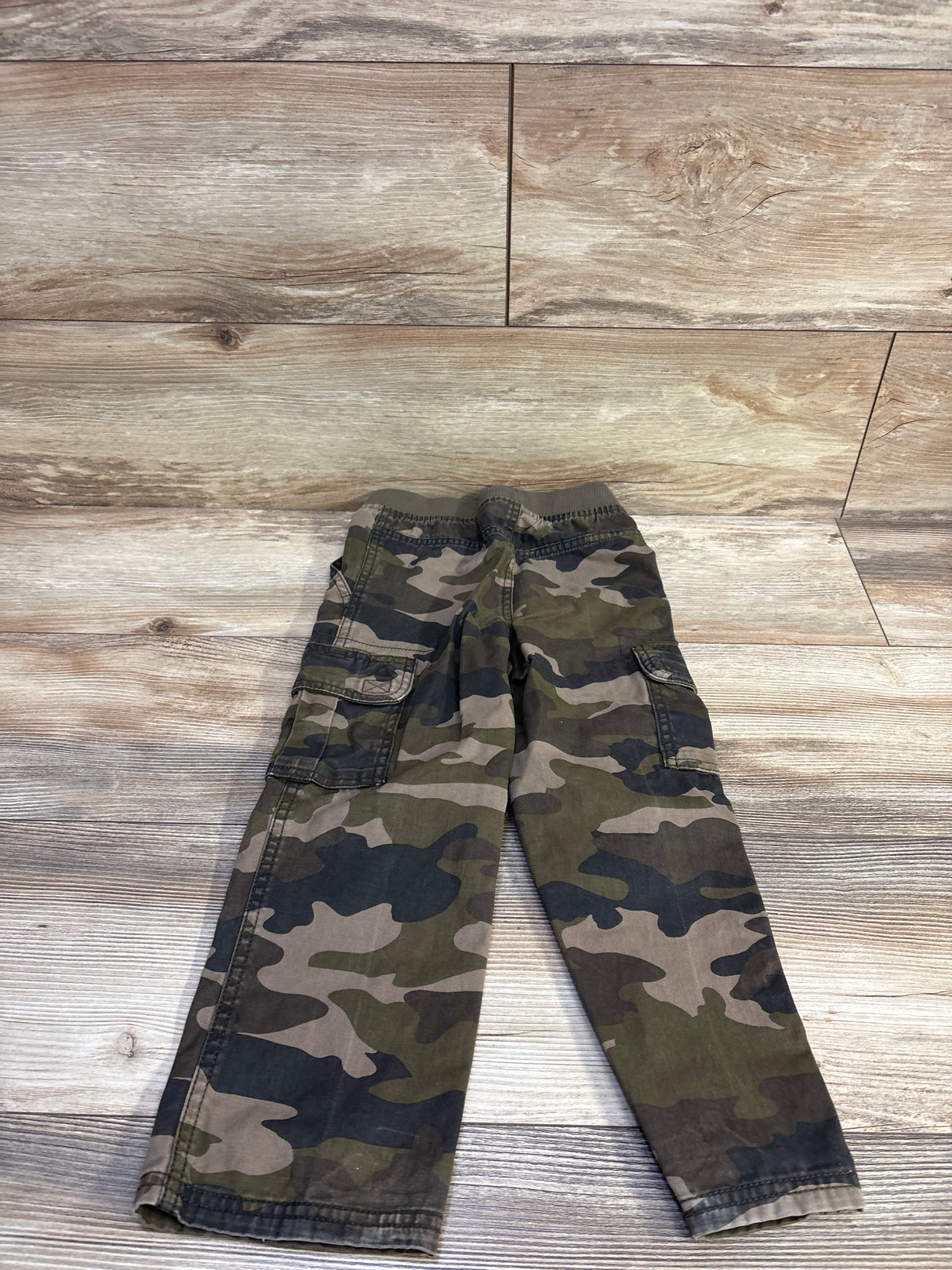 Children's Place Pull On Camo Cargo Pants Green sz 4T