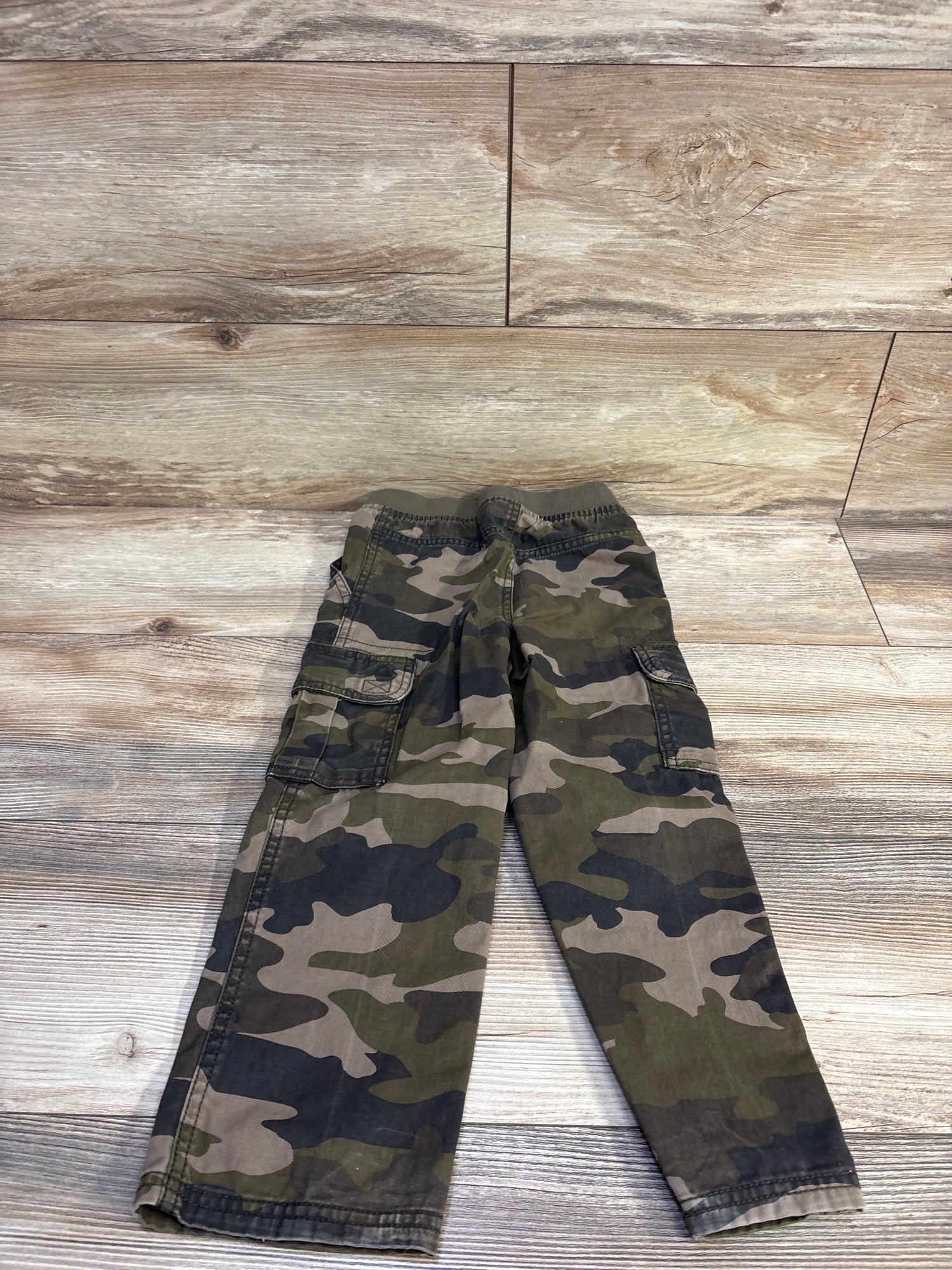 Children's Place Pull On Camo Cargo Pants Green sz 4T