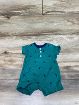 Carter's Henley Dino Shortie Romper Green sz 3m