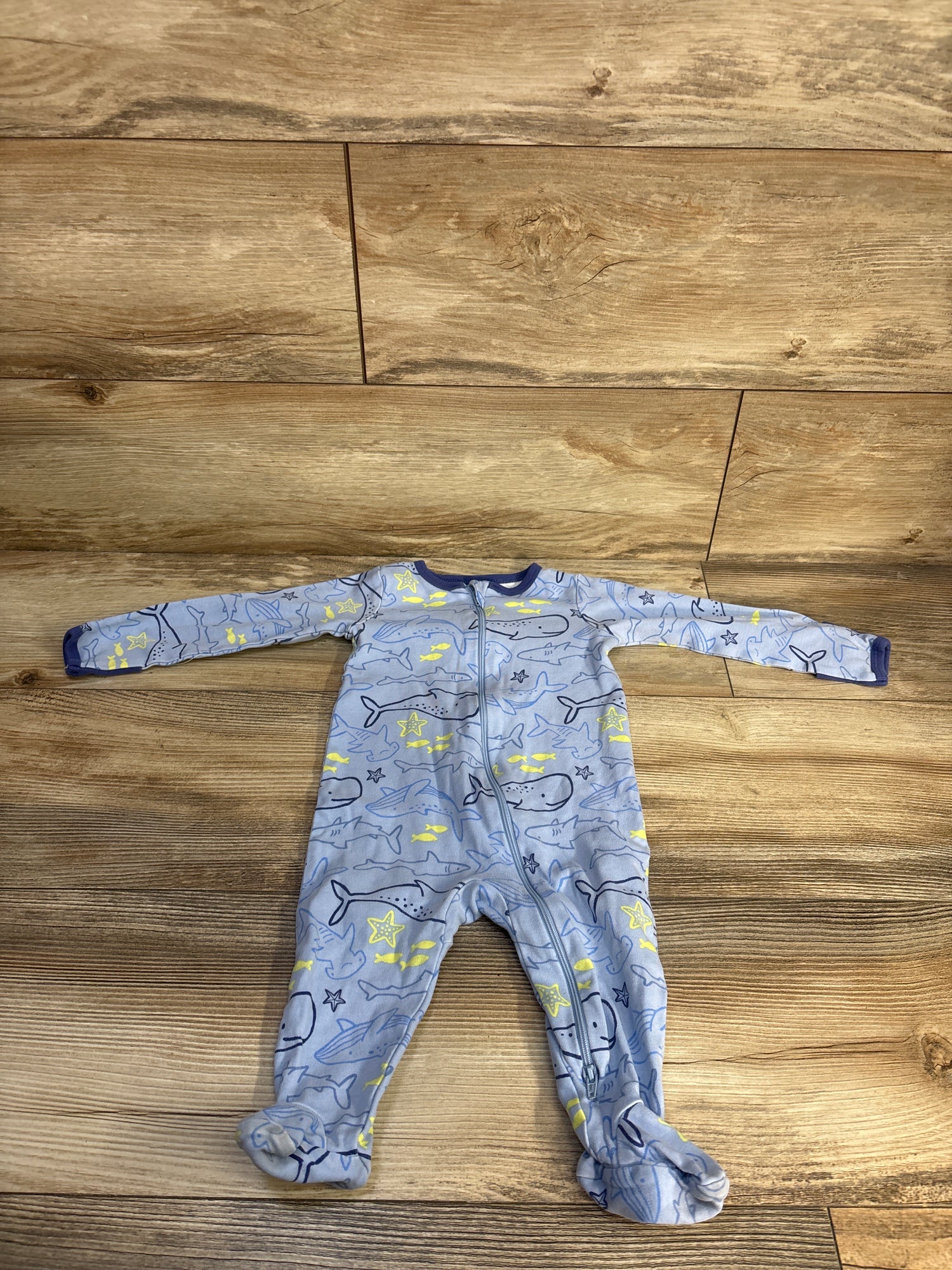 Wonder Nation Sleeper Blue sz 6-9m