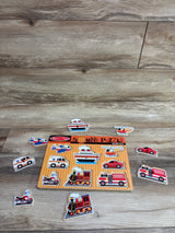 Melissa & Doug Wooden Vehicles Sound Puzzle - 8pc