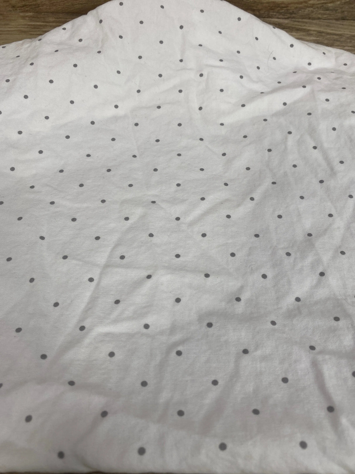 Cloud Island Bassinet Sheet Polka Dots White