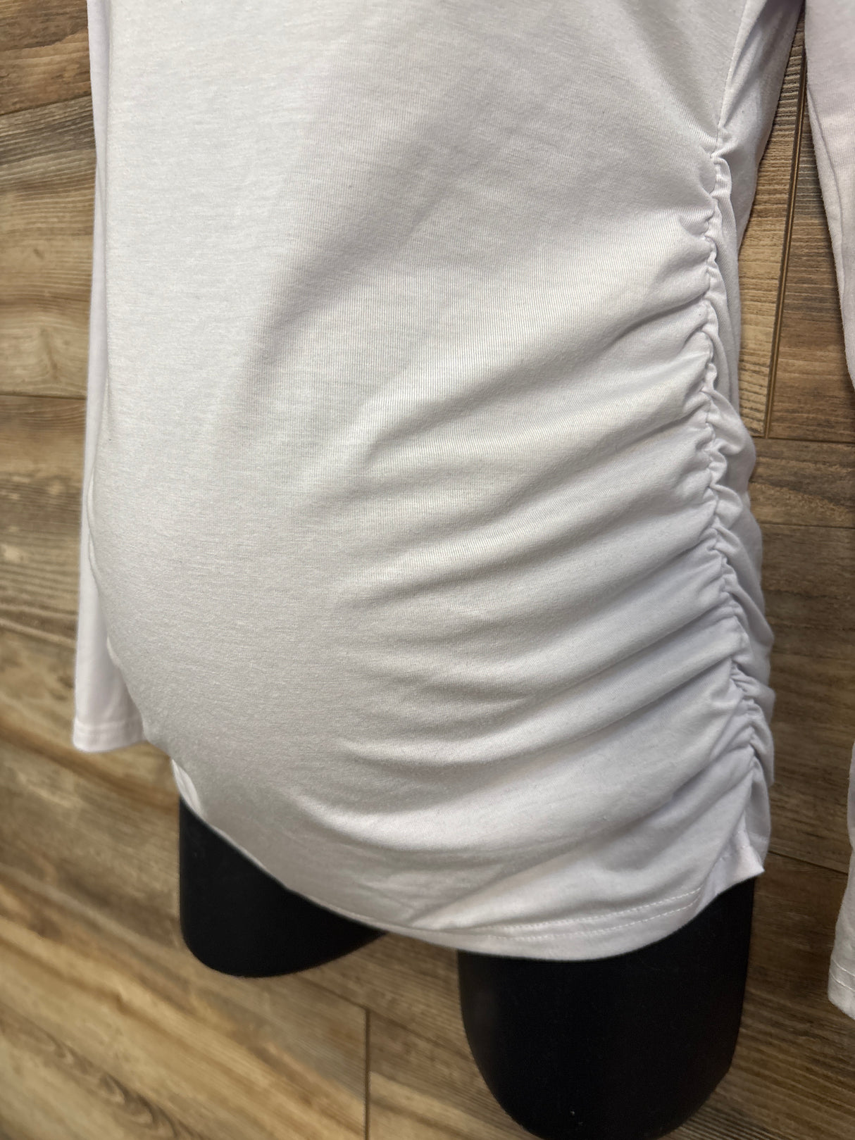 Bhome Maternity Ruched Shirt White sz Small