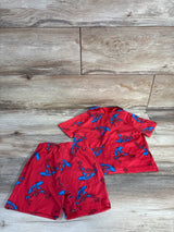 Marvel Spider-Man 2pc Coat Style Pajama Set Red sz 2T
