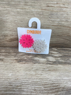 NEW Gymboree 2Pk Snow Flake Hair Clips - Me n Mommy To Be