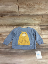 NEW Cloud Island Pullover Bear Sweatshirt Blue sz 18m