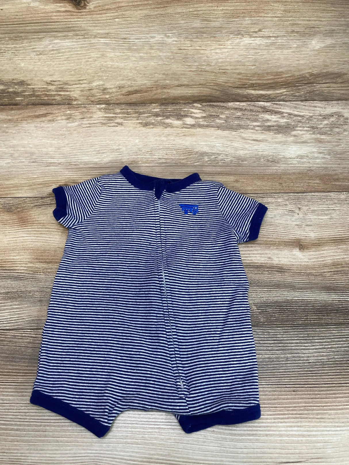 Carter's Striped Sleep Romper Navy sz 3m