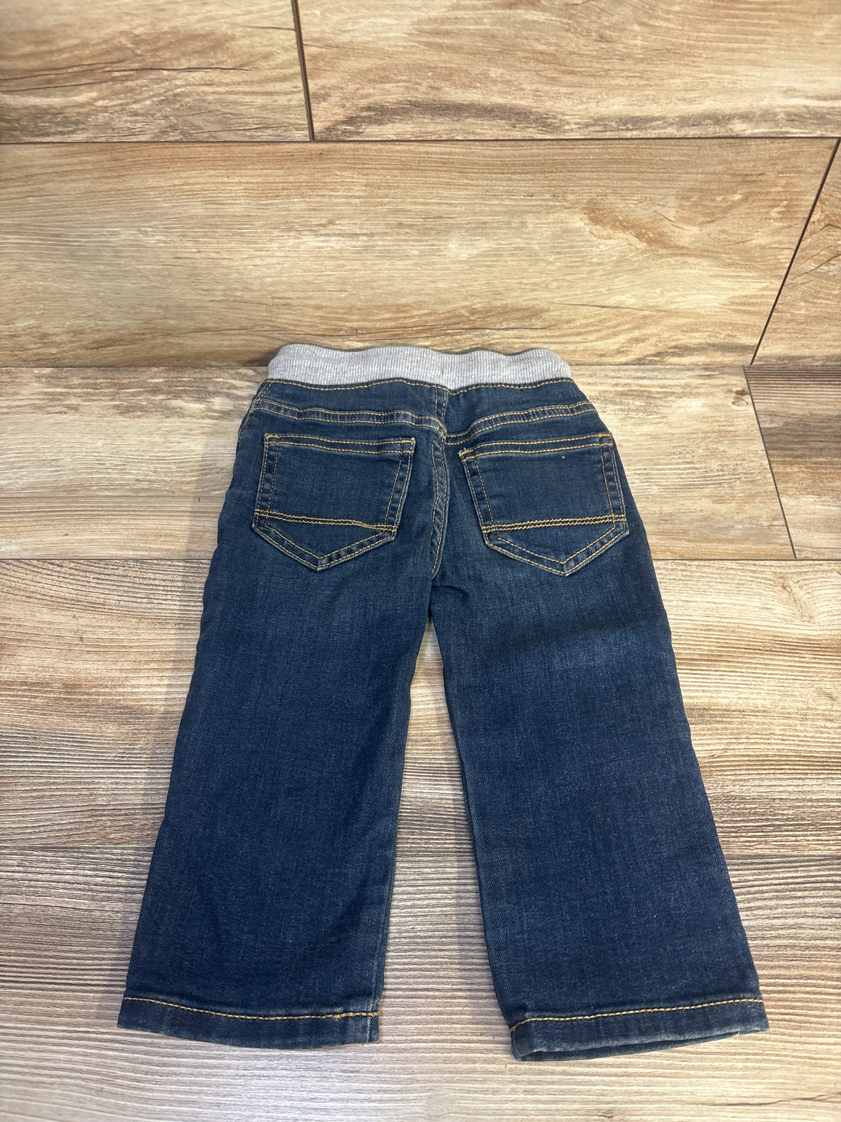 Cat & Jack Drawstring Straight Jeans Blue sz 18m