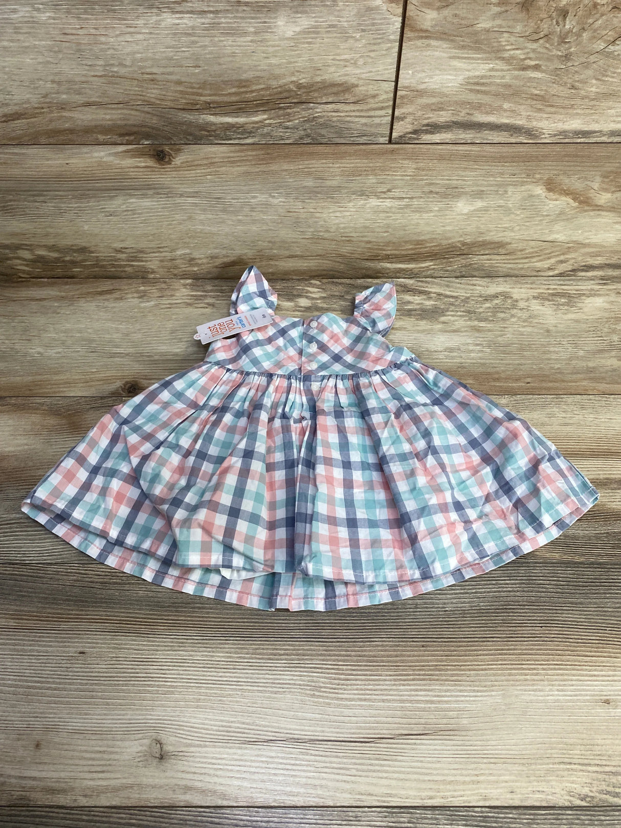 NEW Just One You 2pc Plaid Dress & Bloomers White sz 6m