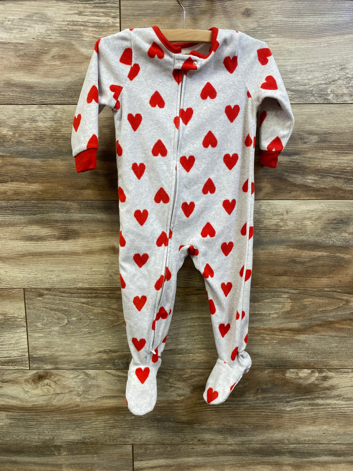 Carter's Heart Blanket Sleeper Grey sz 18m