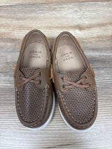 Janie & Jack Perforated Boat Shoes Brown sz 9c