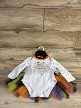 NEW Baby Essentials 3pc Little Miss Bodysuit & Tutu Set White sz 9m - Me n Mommy To Be