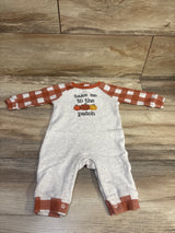 Way To Celebrate! Thanksgiving Coverall Rust Orange sz 3-6m
