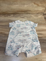 Carter's Animal Print Shortie Romper Grey sz 3m