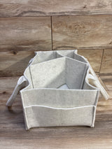 Parker Baby Co. Felt Diaper Caddy in Beige