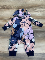 Carter's Hooded Floral Coverall Navy sz 3m