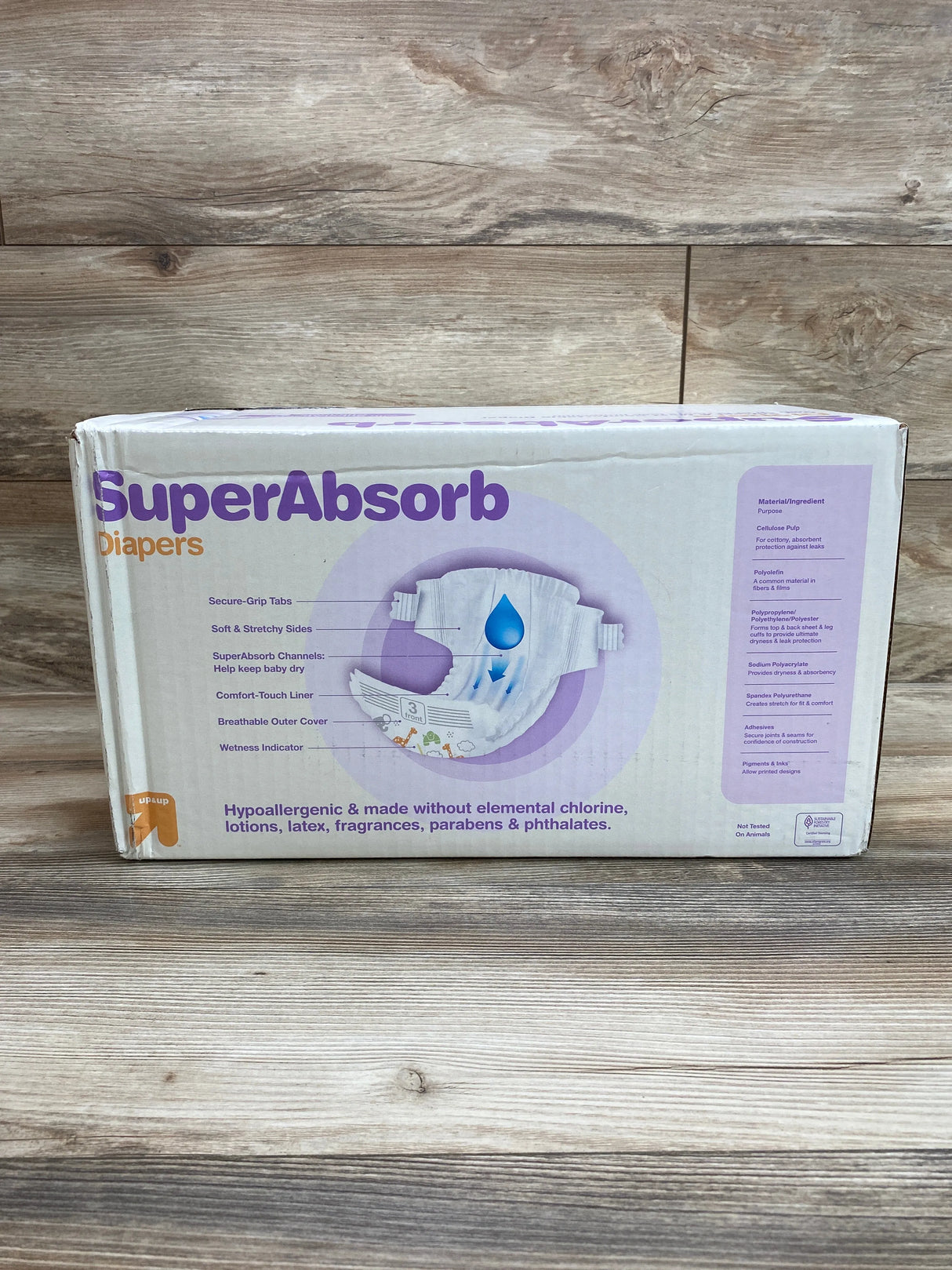 NEW Up & Up Super Absorb Diapers 148Ct., Size 3