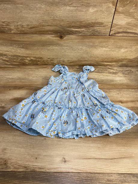 Bluey Floral Tiered Dress Blue sz 2T - Me n Mommy To Be