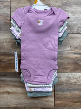 NEW Carter's 4pk Bodysuit Set Sage sz Newborn