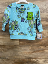 NEW Disney Toy Story Buzz Lightyear Sweatshirt Blue sz 2T