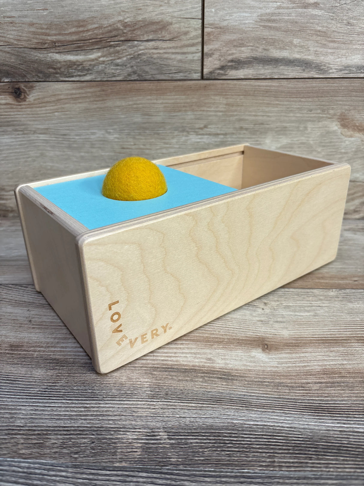 Lovevery Sliding Top Box, Blue