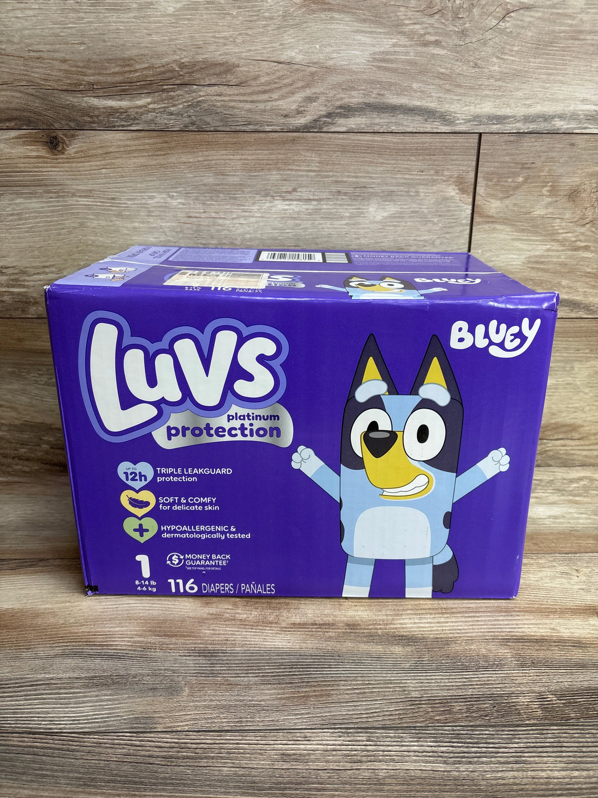 NEW Luvs Platinum Protection Diapers 116ct. Size 1