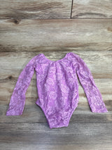 Bailey's Blossoms Laced Long Sleeve Bodysuit Lilac sz 2T