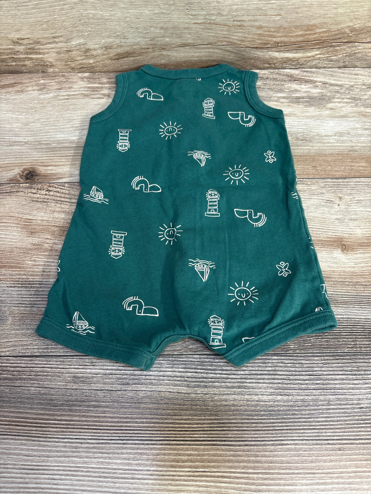 Carter's Shortie Romper Green sz 6m