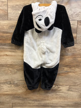 Plush 1pc Panda Costume Hooded Jumpsuit White sz 2/3T