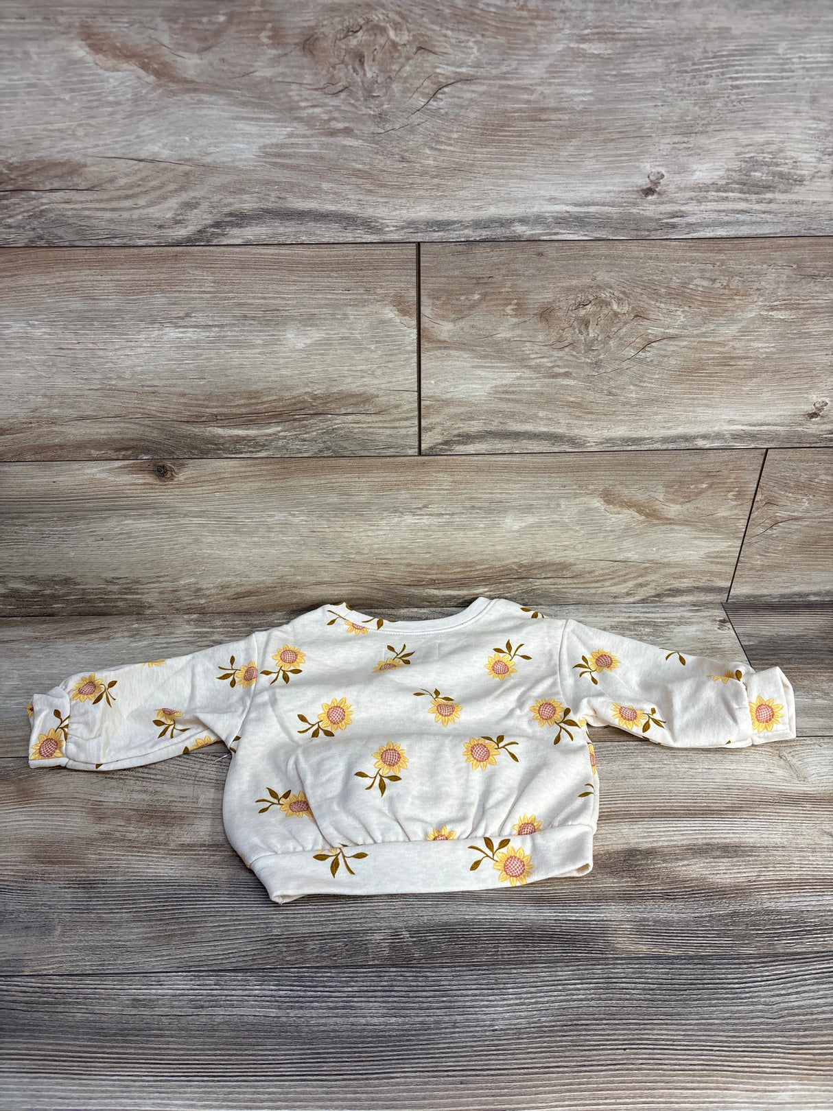 Old Navy Sun Flower Sweatshirt Cream sz 12-18m