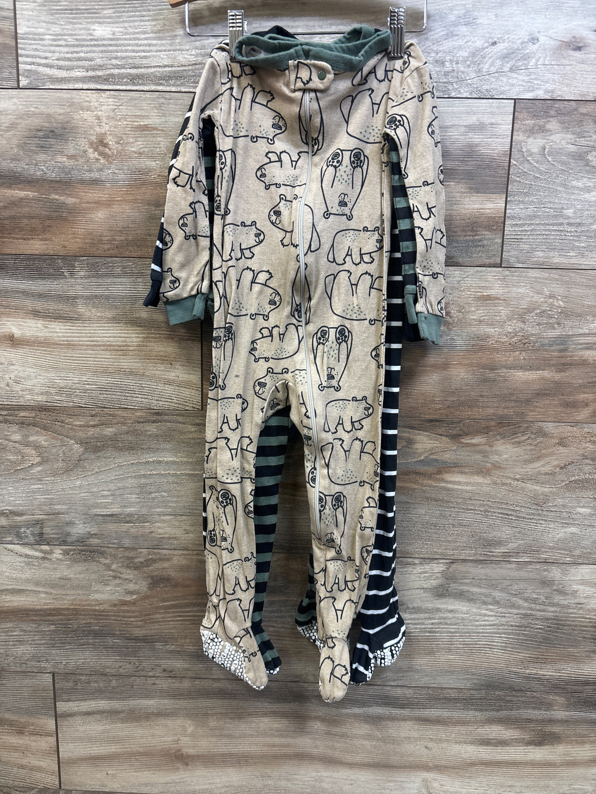 Gerber 3pk Sleep N' Play Sleepers Black sz 24m