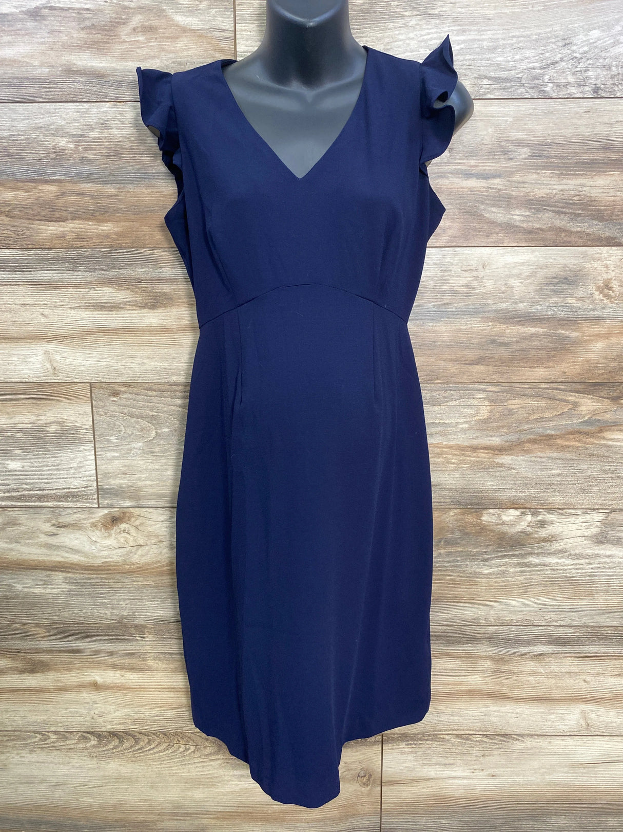 Seraphine Frill Sleeve Dress Navy sz Small