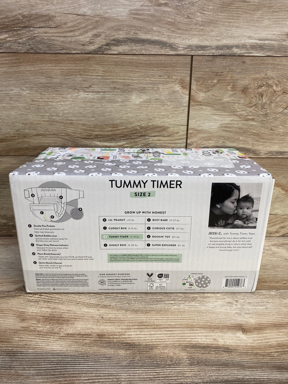 The Honest Company Clean Conscious Disposable Diapers Size 2, 72ct