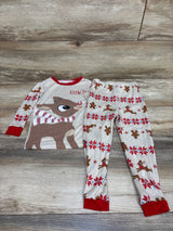 Rudolph The Red Nose Reindeer 2pc Pajama Set Beige sz 3T
