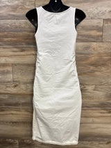 Isabel Maternity Tank Bodycon Dress White sz Medium