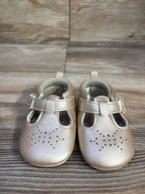 Just One You Stella Pre Walker Closed Toe Sandals Gold sz 2/3c