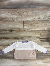 H&M Ruffled Sleeve Pull Over Knit Sweater Cream sz 3T