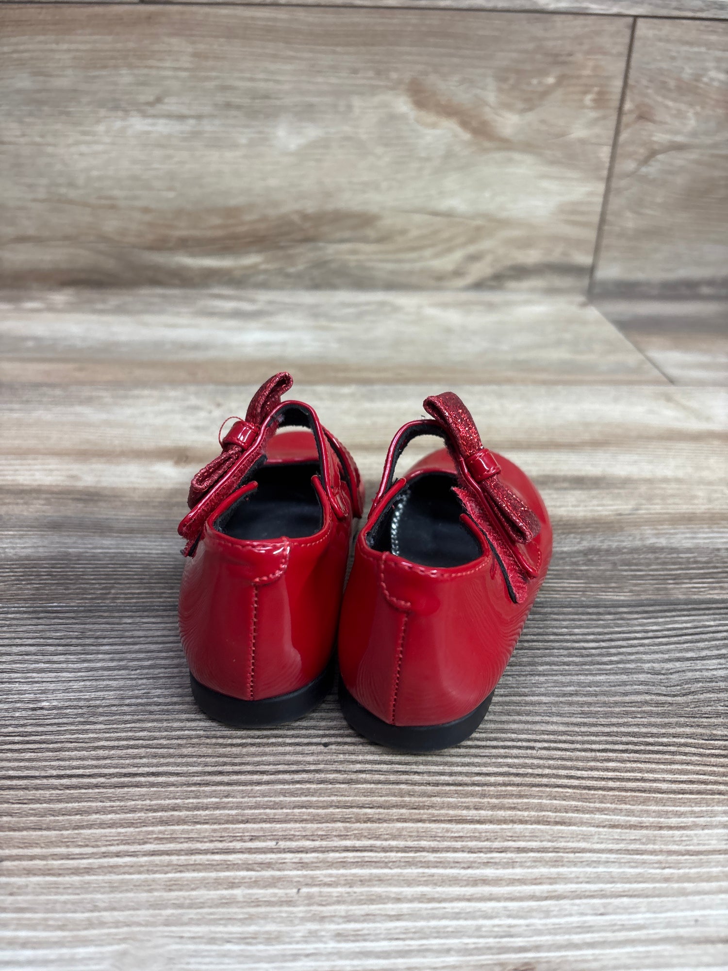 Rachel Shoes Lil' Molly Mary Jane Bow Flats Red sz 5c