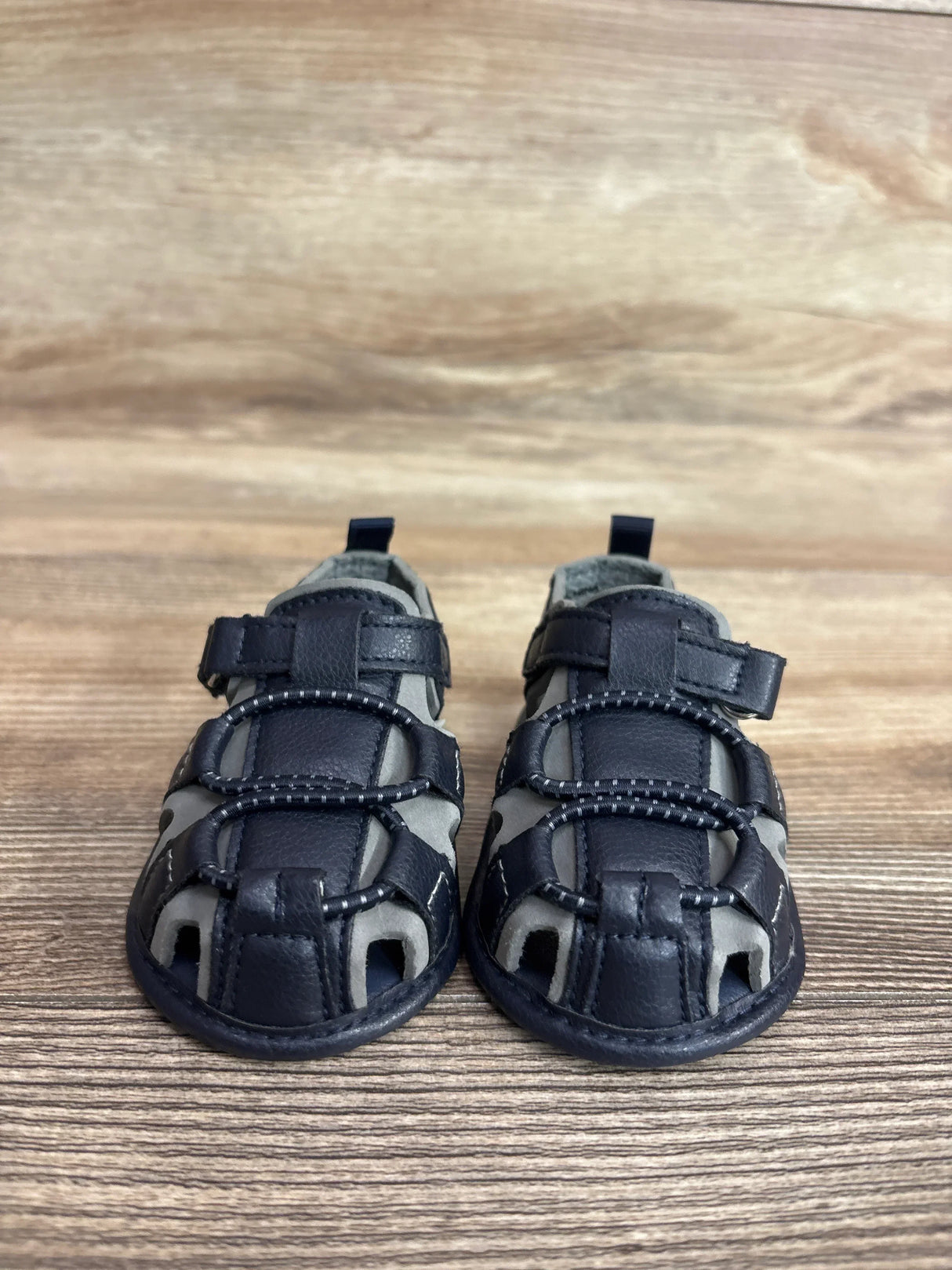 Children's Place Leather Fisherman Sandals Navy sz 3c